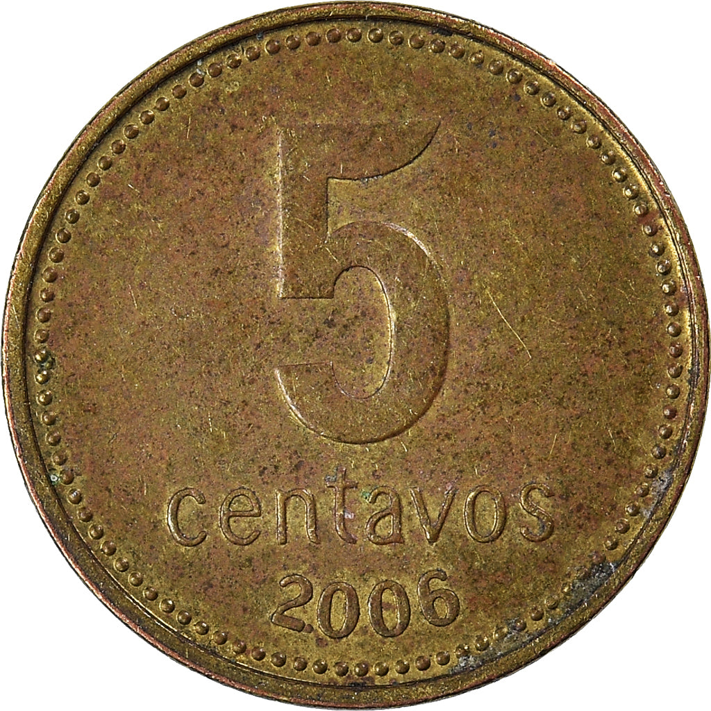 Monnaie, Argentine, 5 Centavos, 2006