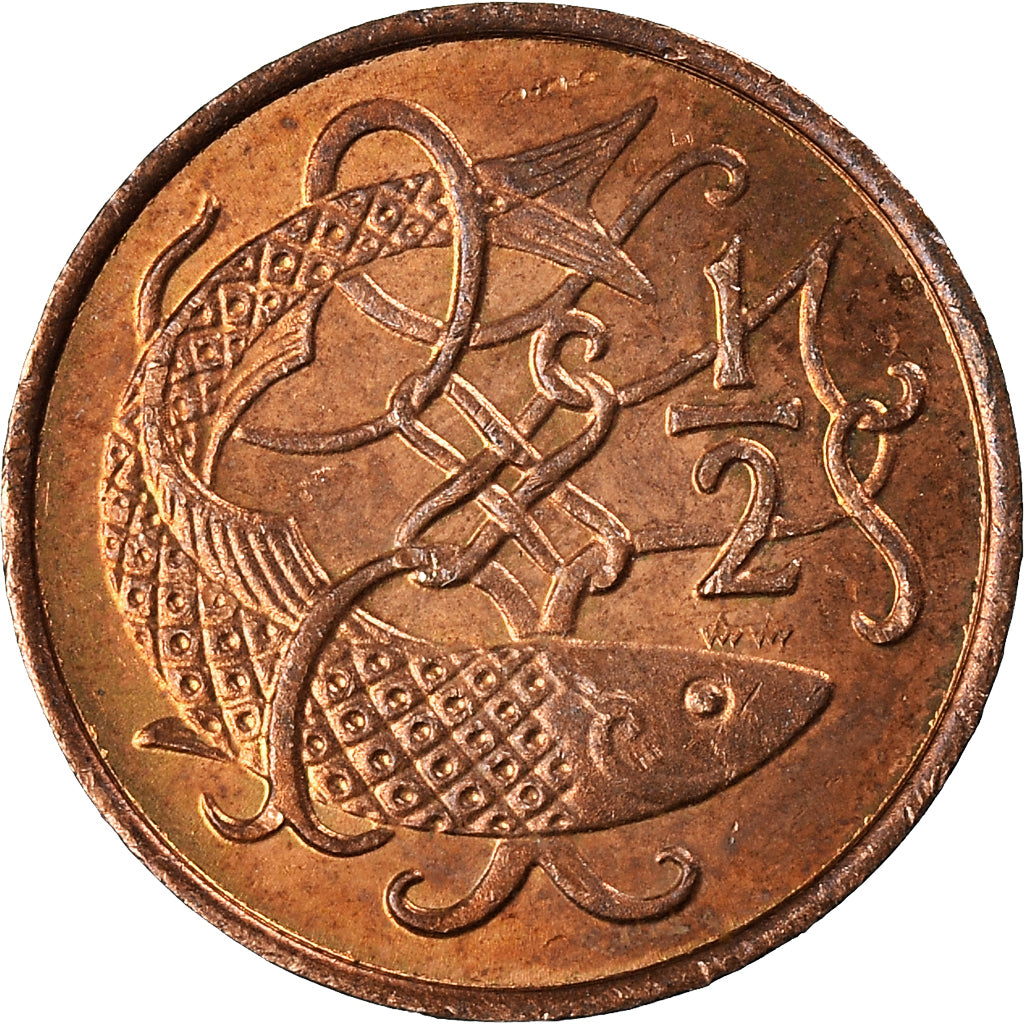 Moneta, Isola di Man, 1/2 Penny, 1983