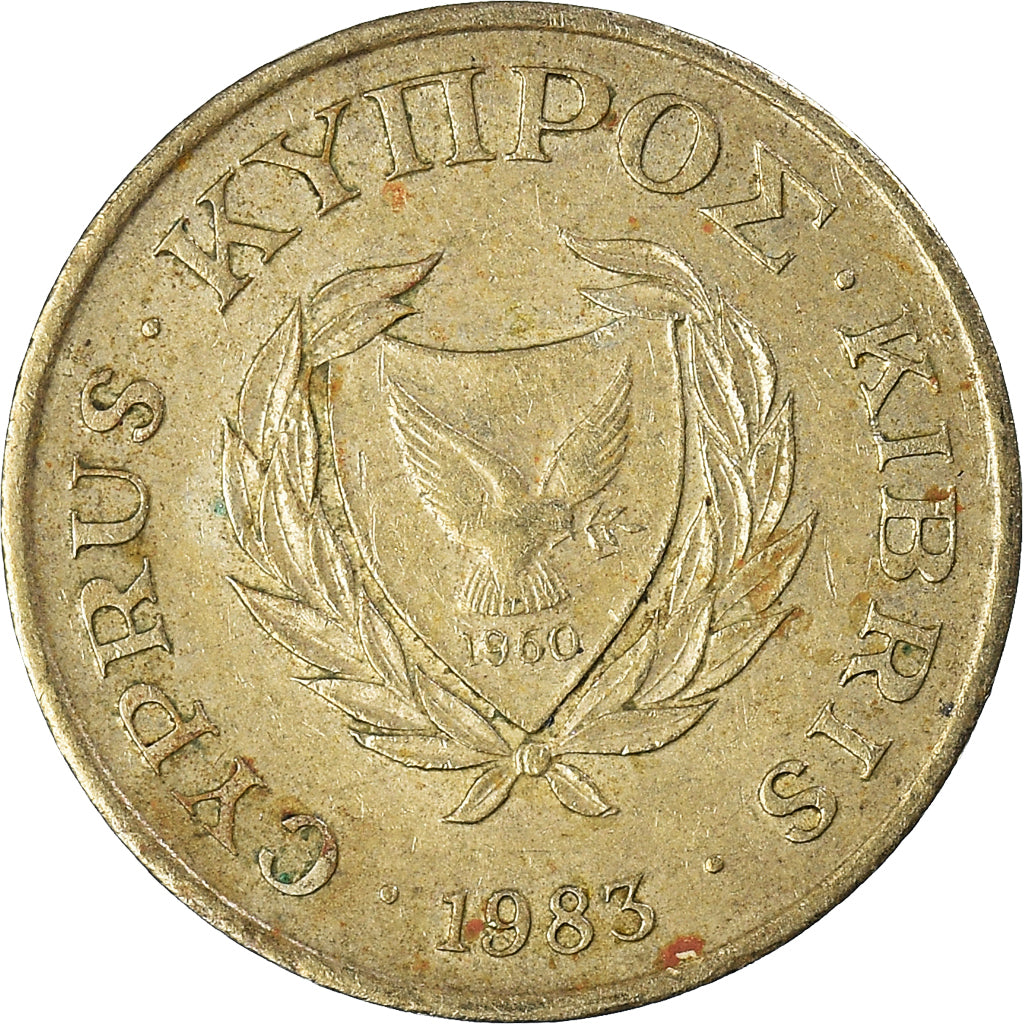 Munten, Cyprus, 2 Cents, 1983