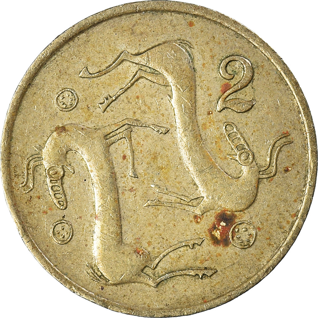 Munten, Cyprus, 2 Cents, 1983