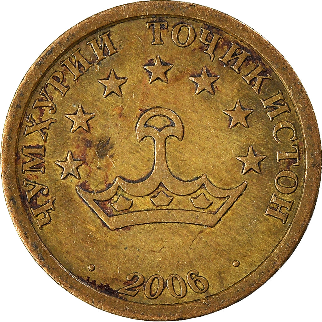 Monnaie, Tadjikistan, 10 Drams, 2006