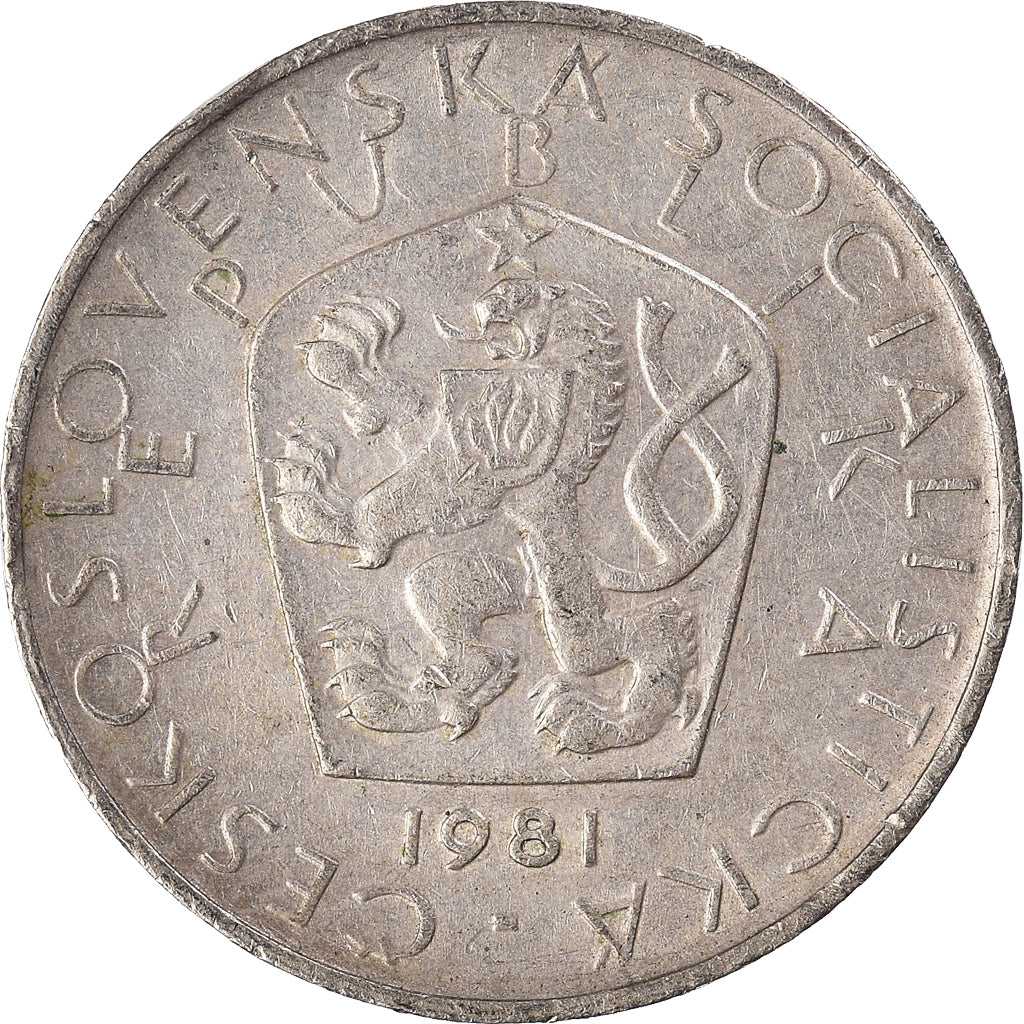 Coin, Czechoslovakia, 5 Korun, 1981