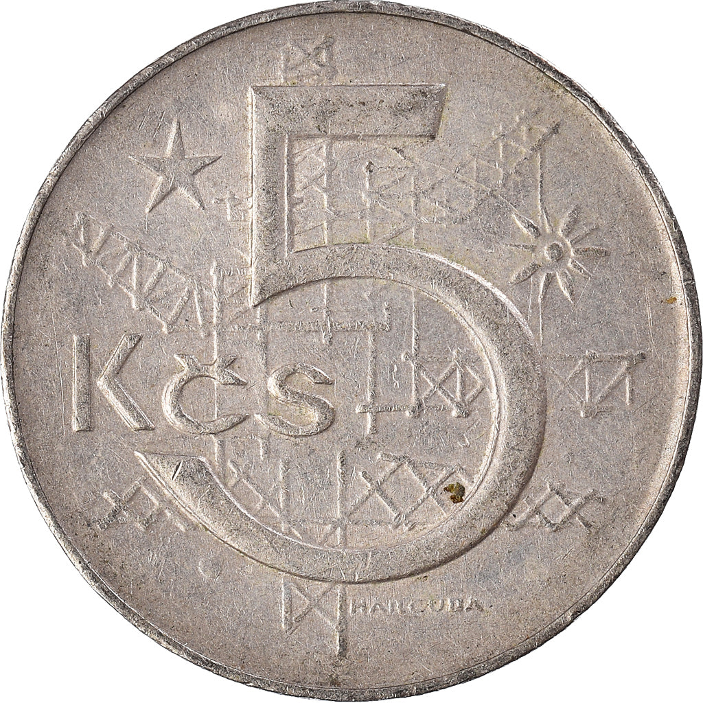 Coin, Czechoslovakia, 5 Korun, 1981