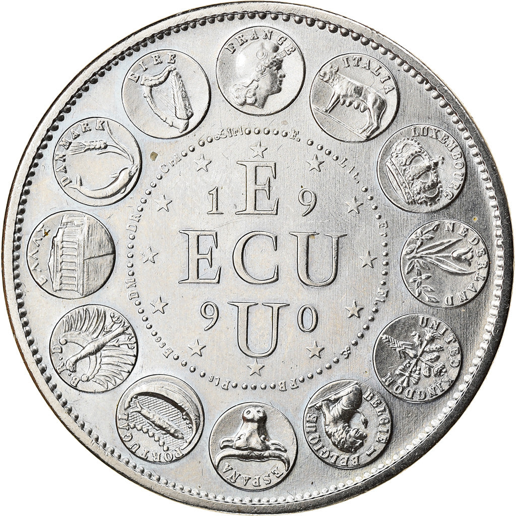 Frankreich, Medaille, Ecu Europa, Marianne, Politics, Society, War, 1990