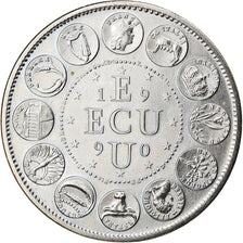 Frankreich, Medaille, Ecu Europa, Marianne, Politics, Society, War, 1990