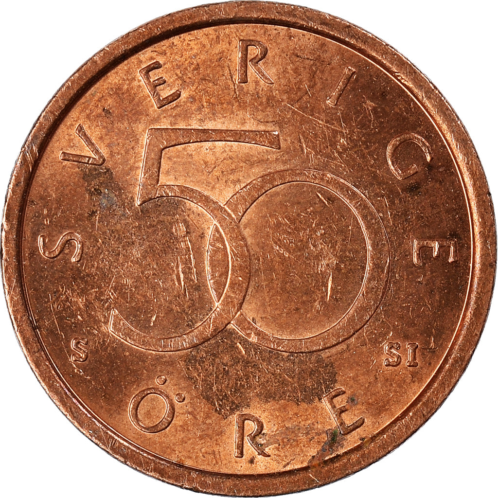 Moeda, Suécia, 50 Öre, 2008