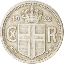 ICELAND, 25 Aurar, 1922, Copenhagen, KM #2.1, EF(40-45), Copper-Nickel, 16, 2.35