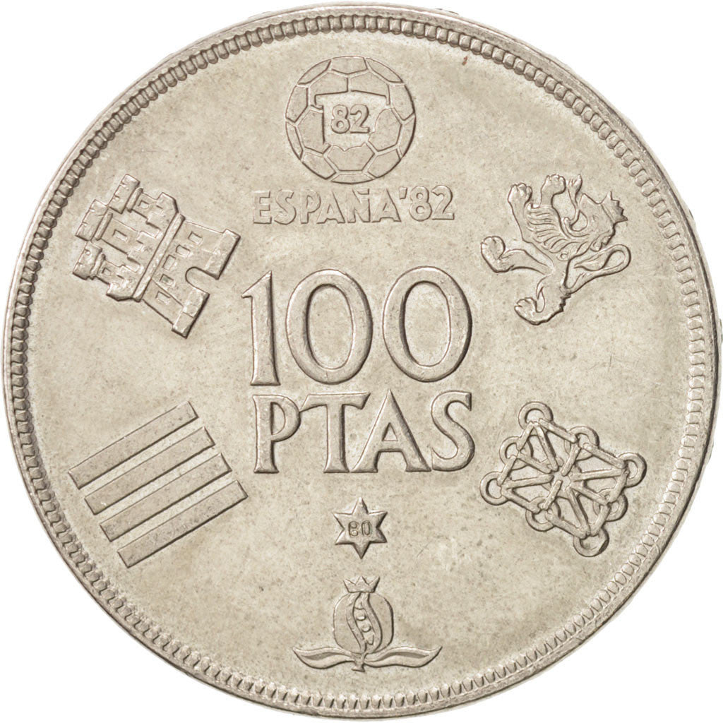 Coin, Spain, Juan Carlos I, 100 Pesetas, 1980, MS(63), Copper-nickel, KM:820