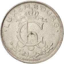 LUXEMBOURG, 2 Francs, 1924, KM #36, AU(50-53), Nickel, 27, 9.76
