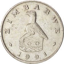 Moneda, Zimbabue, 20 Cents, 1991, SC, Cobre - níquel, KM:4