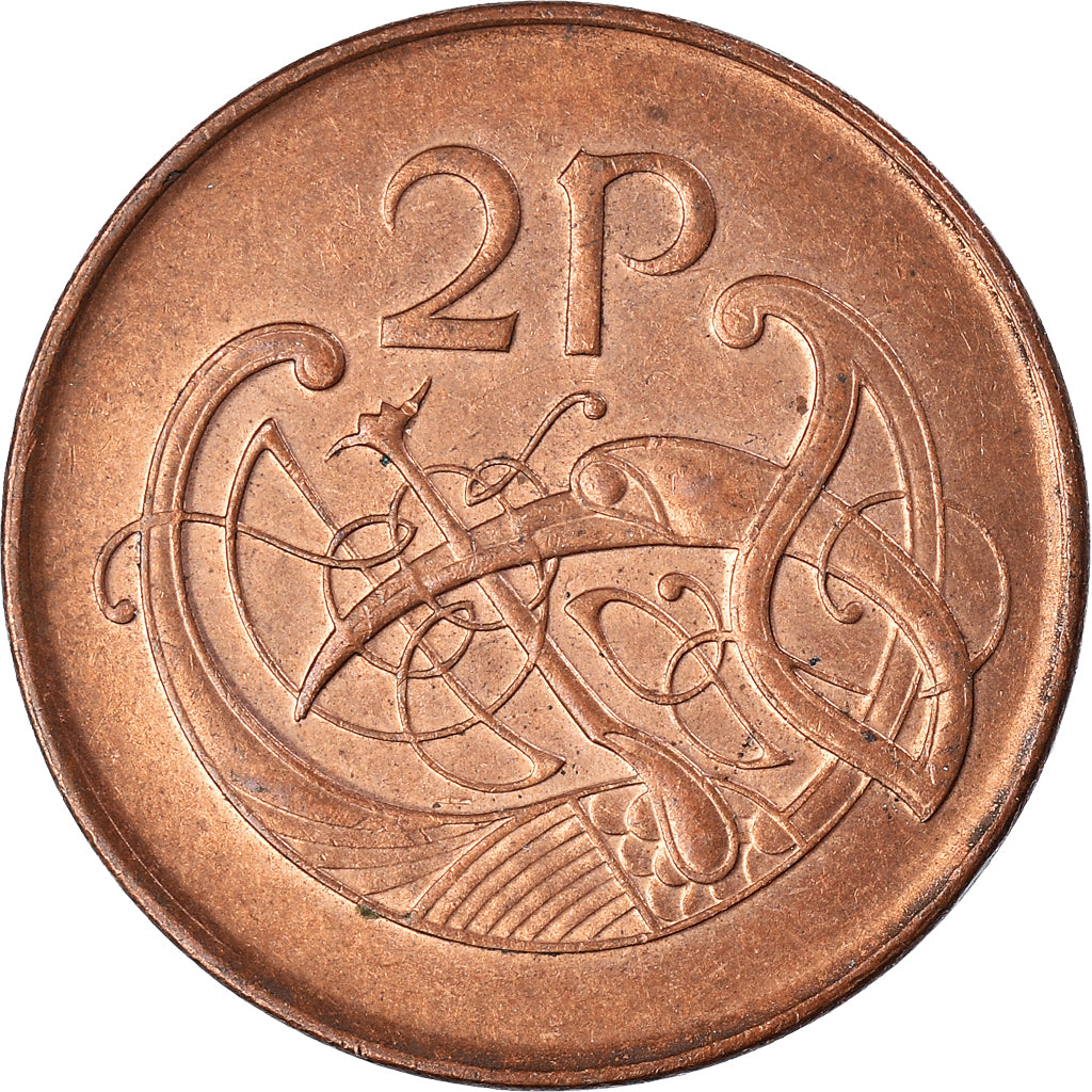 Münze, IRELAND REPUBLIC, 2 Pence, 1990