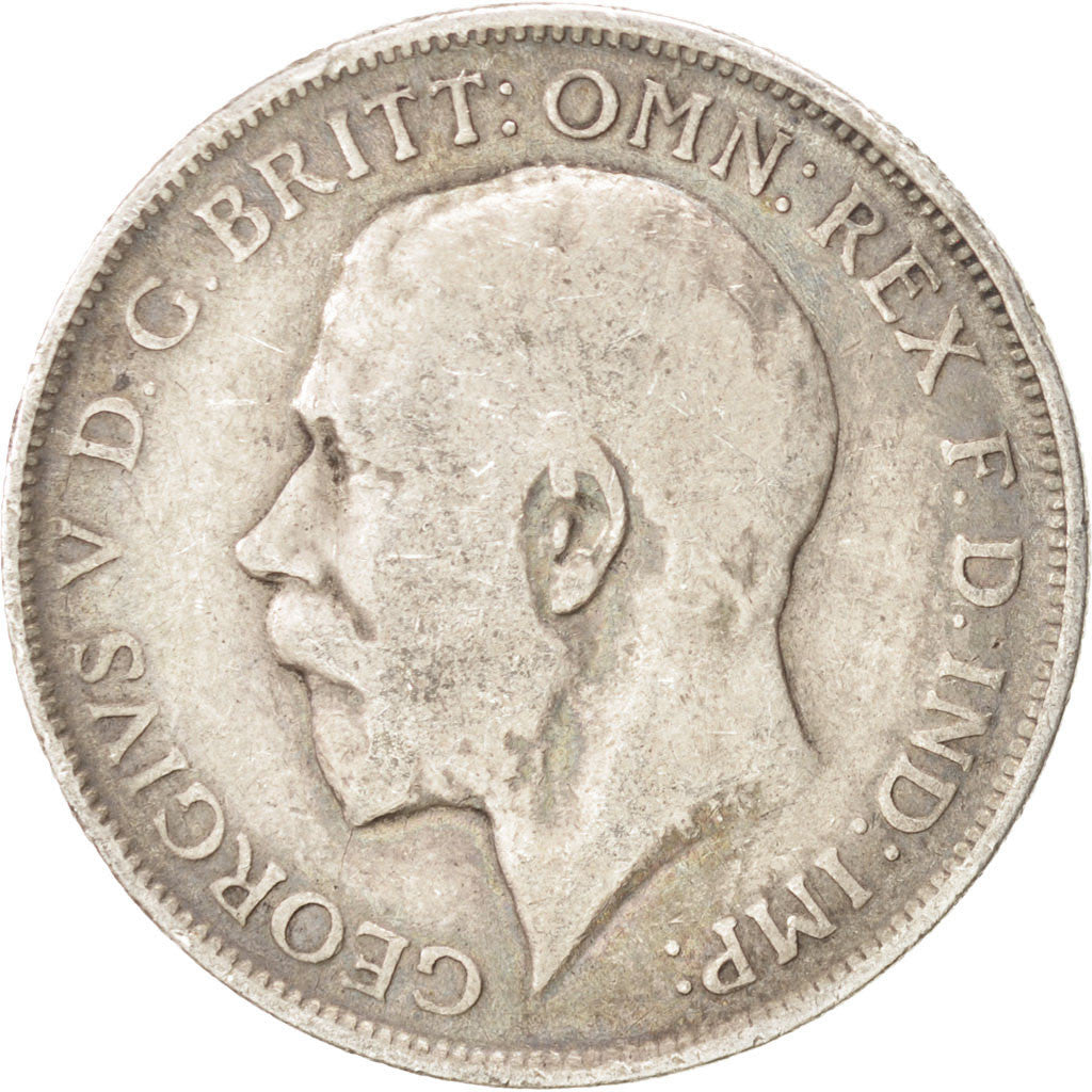 Coin, Great Britain, George V, Florin, Two Shillings, 1914, VF(30-35), Silver