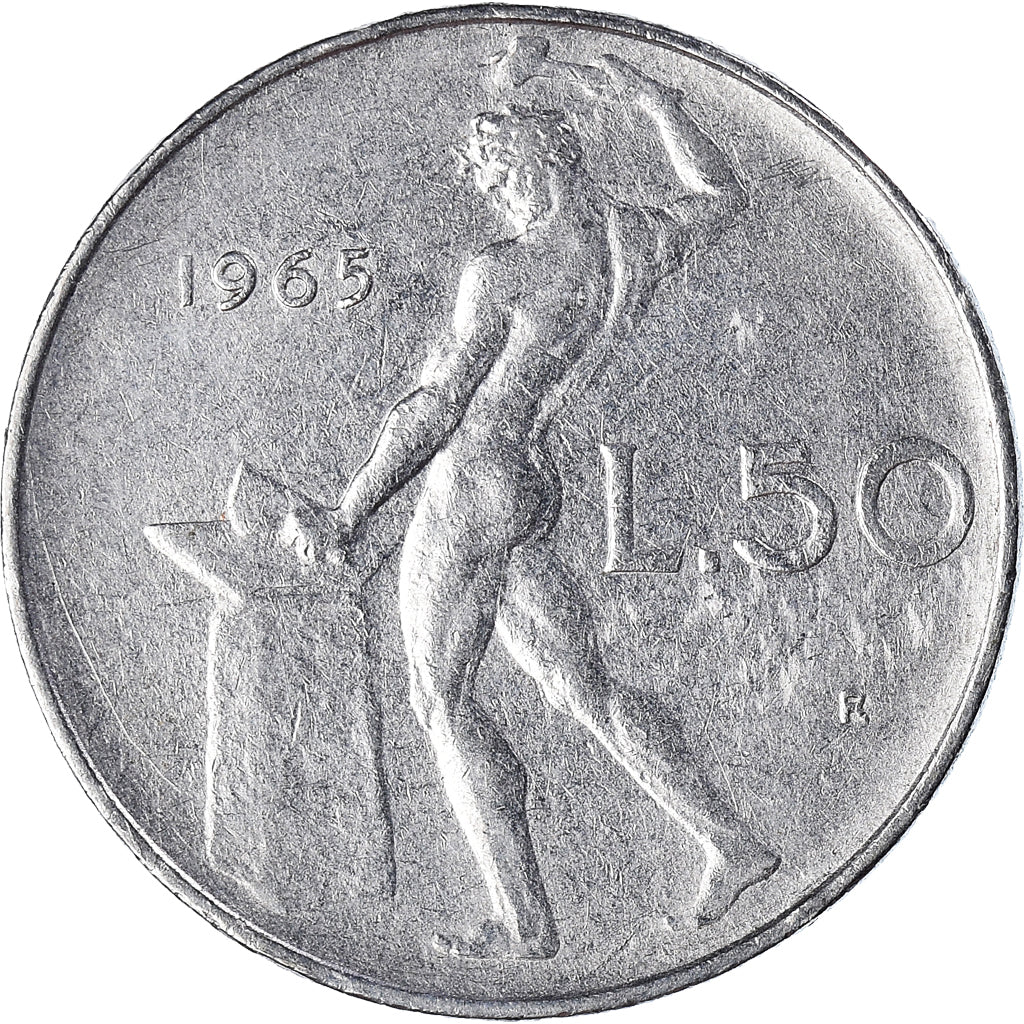 Moneta, Italia, 50 Lire, 1965