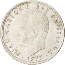 SPAIN, 25 Pesetas, 1975, KM #808, AU(55-58), Copper-Nickel, 26.5, 8.52