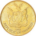 Coin, Namibia, 5 Dollars, 1993, MS(60-62), Brass, KM:5