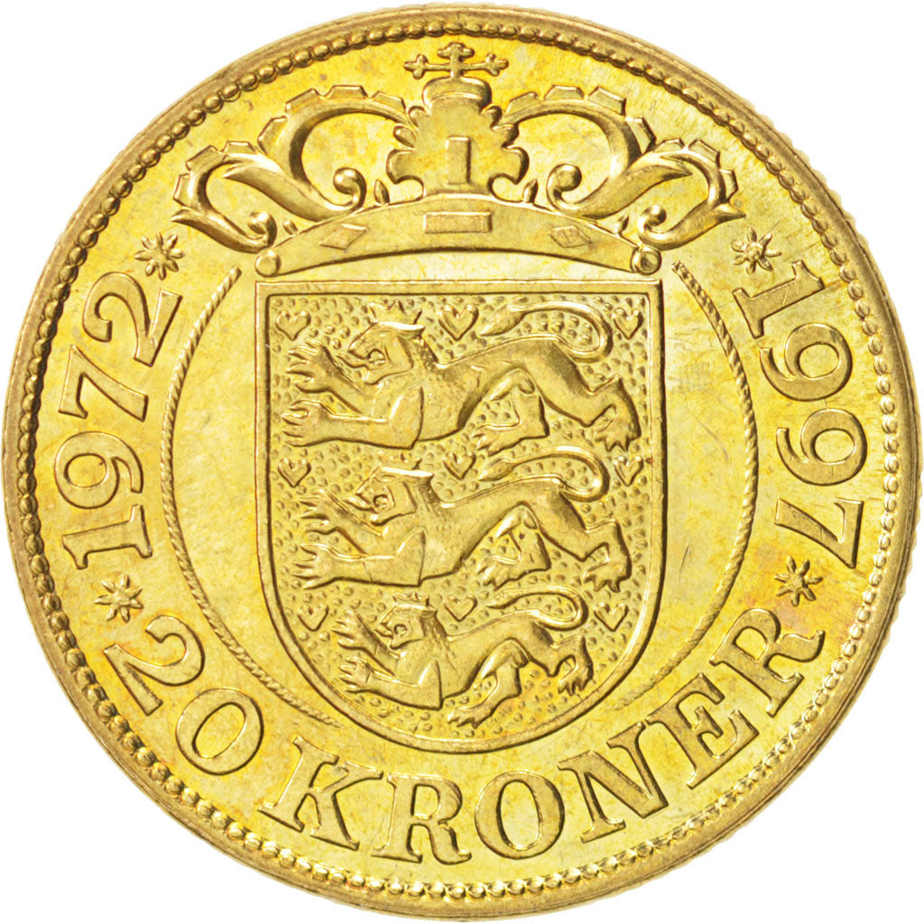 DENMARK, 20 Kroner, 1997, Copenhagen, KM #883, MS(63), Aluminum-Bronze, 27, 9.31