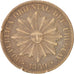 Coin, Uruguay, 4 Centesimos, 1869, Uruguay Mint, Birmingham, VF(30-35), Bronze