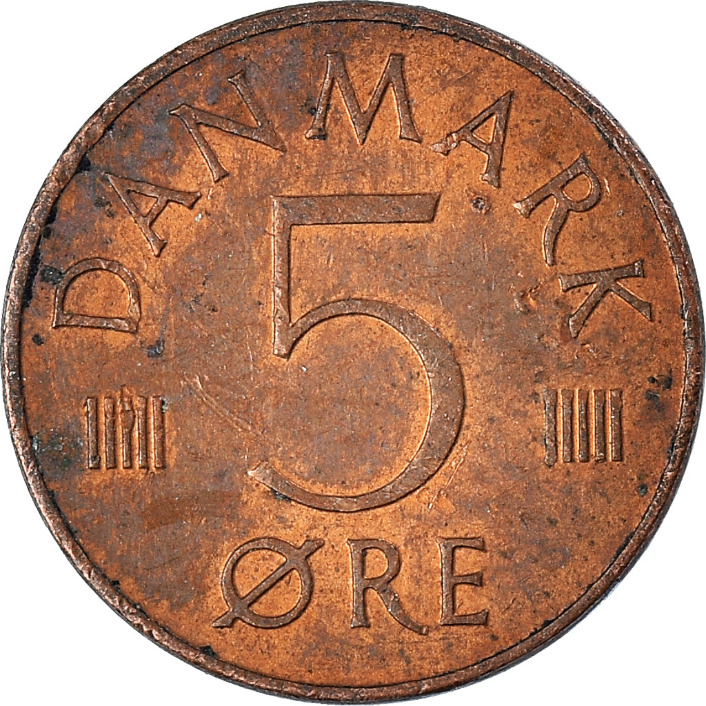 Monnaie, Danemark, 5 Öre, 1980