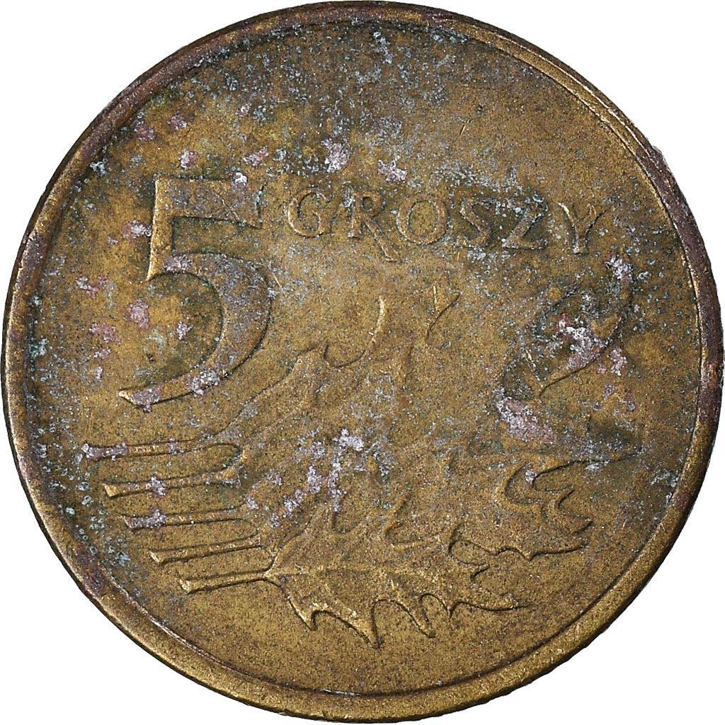 Moneta, Polonia, 5 Groszy, 2000