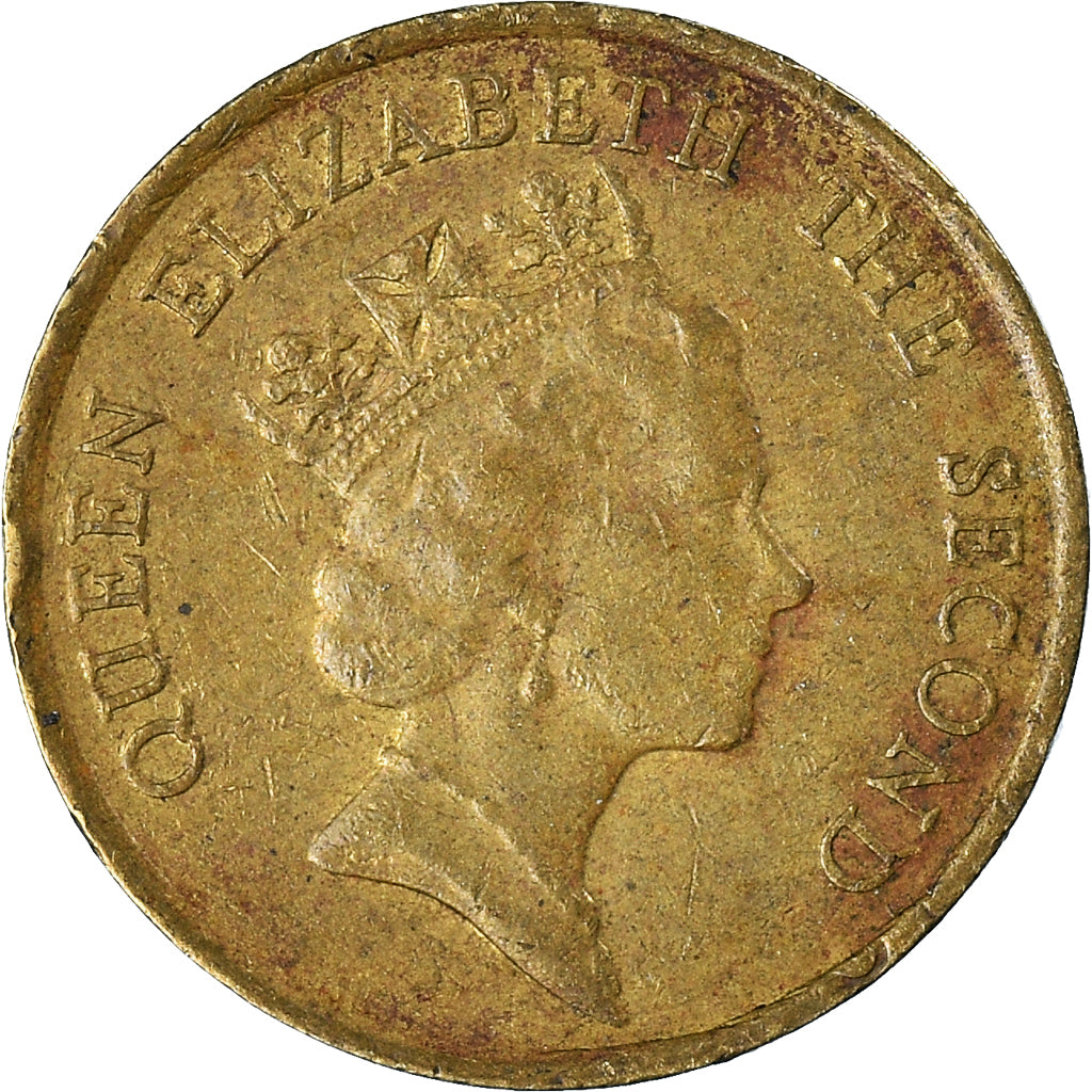 Moneda, Hong Kong, 10 Cents, 1987