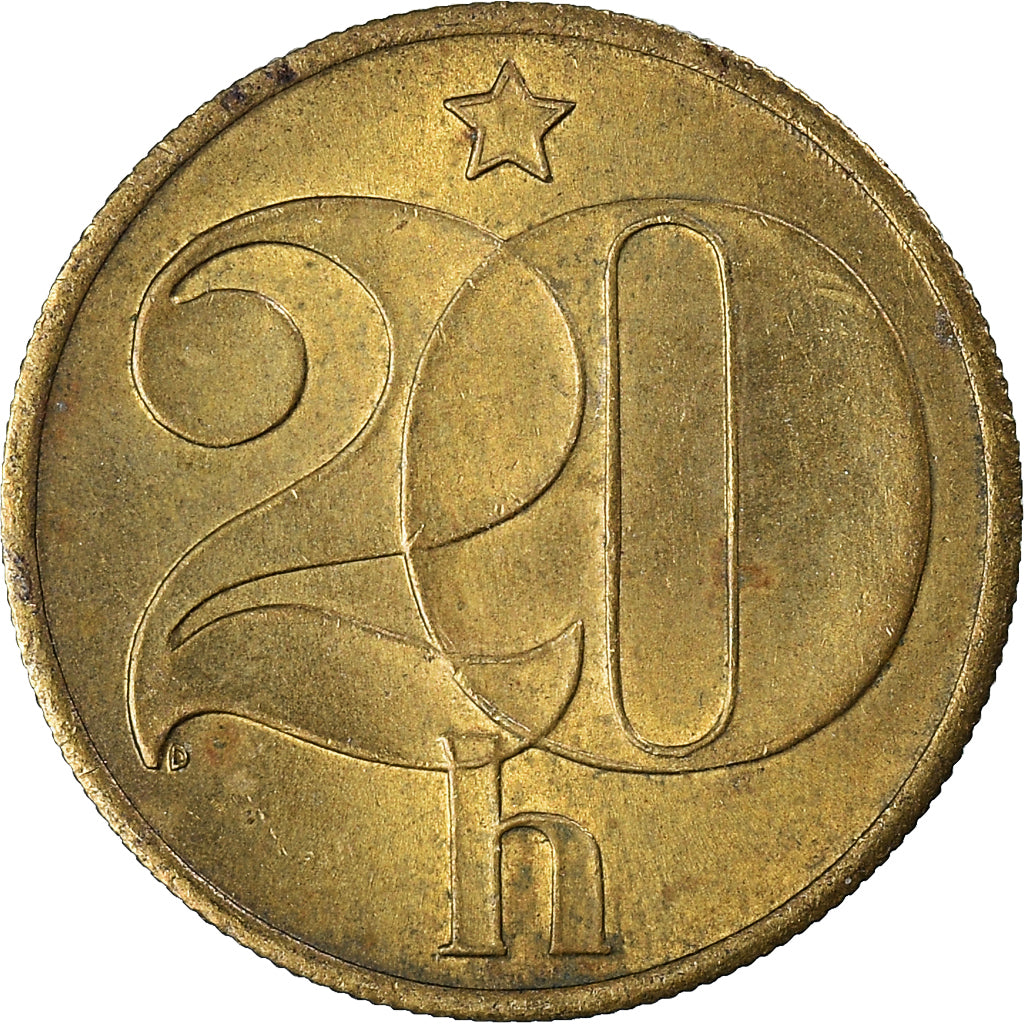 Moneda, Checoslovaquia, 20 Haleru, 1989
