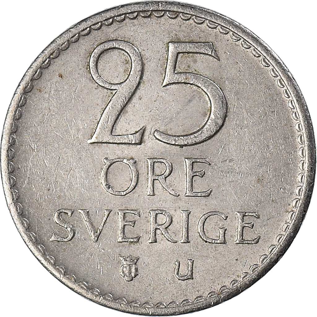 Moeda, Suécia, 25 Öre, 1972