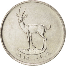 Moneta, Zjednoczone Emiraty Arabskie, 25 Fils, 1989, MS(63), Miedź-Nikiel, KM:4