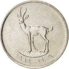 Coin, United Arab Emirates, 25 Fils, 1989, MS(63), Copper-nickel, KM:4