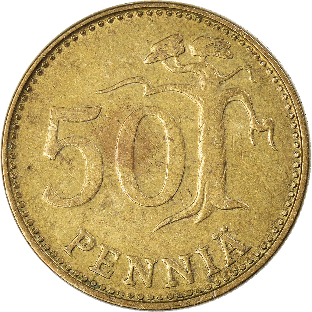 Moneda, Finlandia, 50 Penniä, 1977