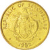 SEYCHELLES, 10 Cents, 1982, British Royal Mint, KM #48.1, MS(63), Brass, 21,...
