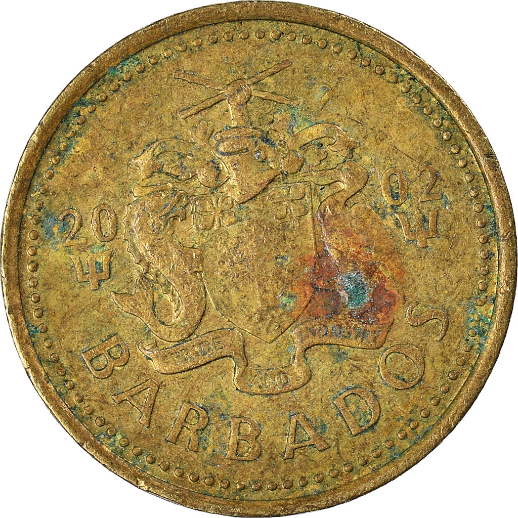 Moneta, Barbados, 5 Cents, 2002