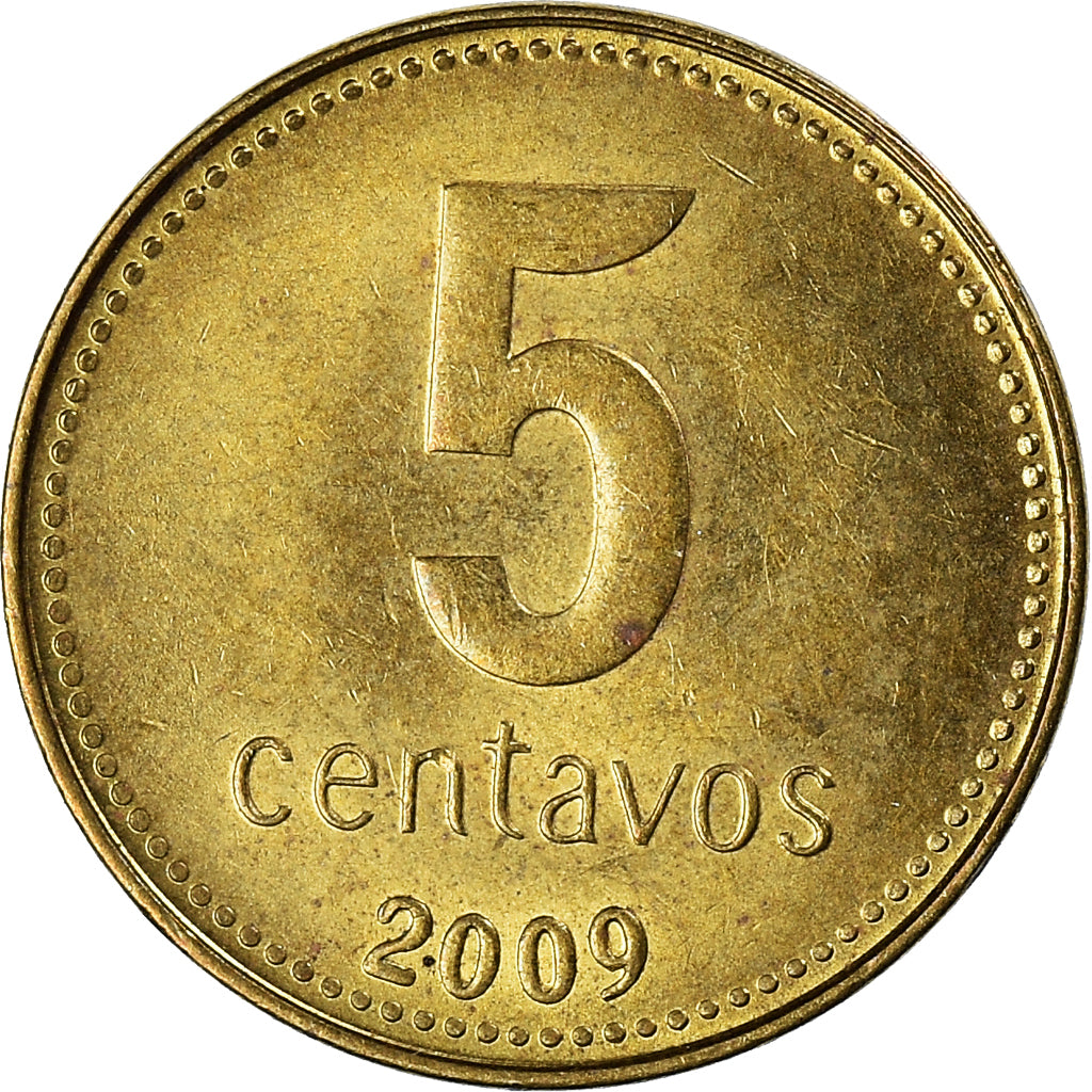 Coin, Argentina, 5 Centavos, 2009
