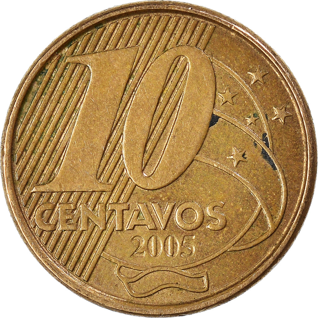 Moeda, Brasil, 10 Centavos, 2005