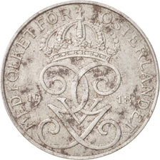 SWEDEN, 5 Ore, 1918, KM #791, VF(30-35), Iron, 27, 6.70