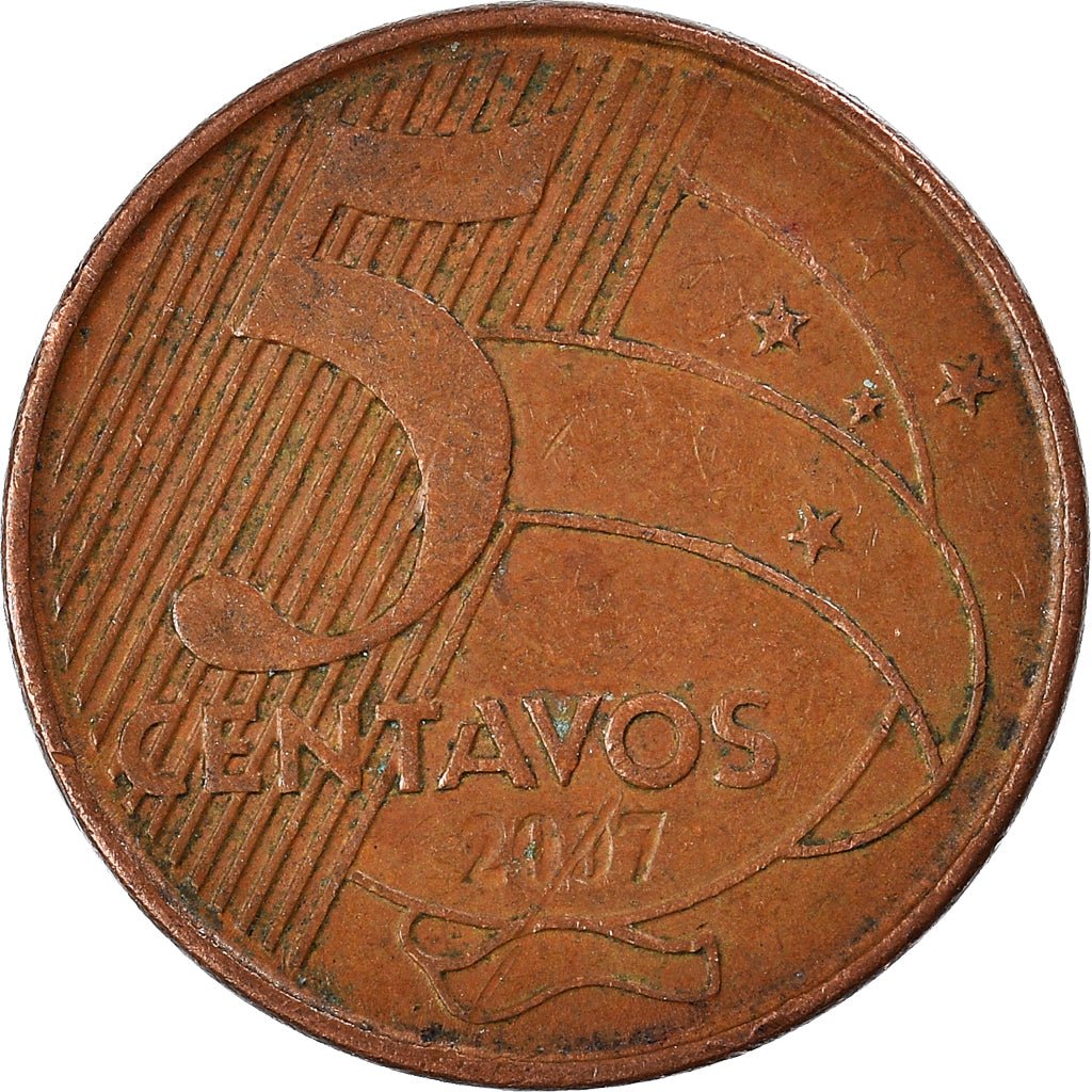 Moeda, Brasil, 5 Centavos, 2007