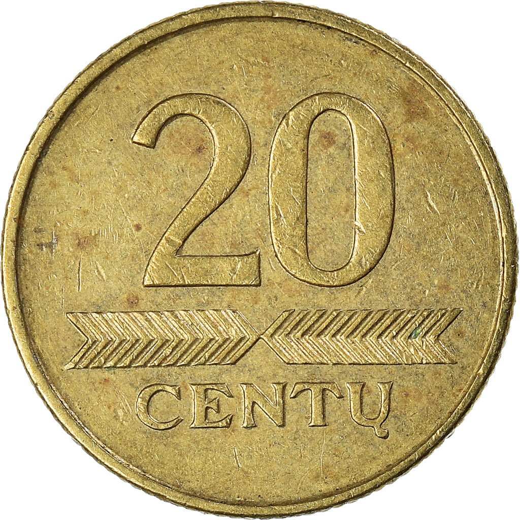 Münze, Lithuania, 20 Centu, 1998
