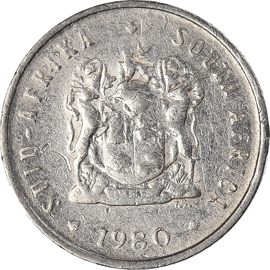 Münze, Südafrika, 5 Cents, 1980