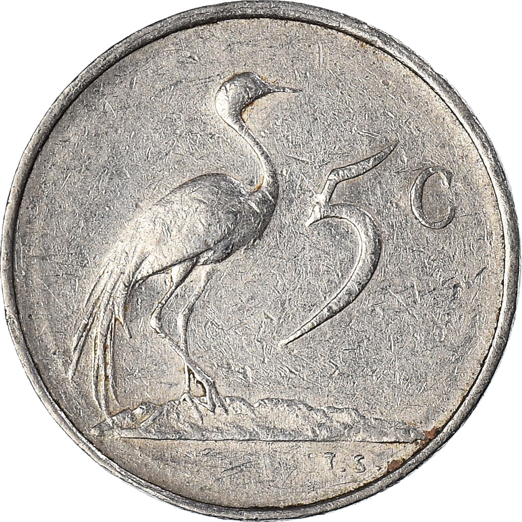 Münze, Südafrika, 5 Cents, 1980