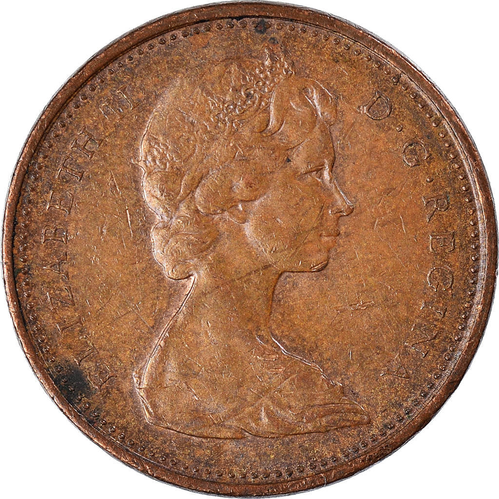 Moneda, Canadá, Cent, 1966