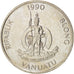 VANUATU, 10 Vatu, 1990, British Royal Mint, KM #6, MS(63), Copper-Nickel,...