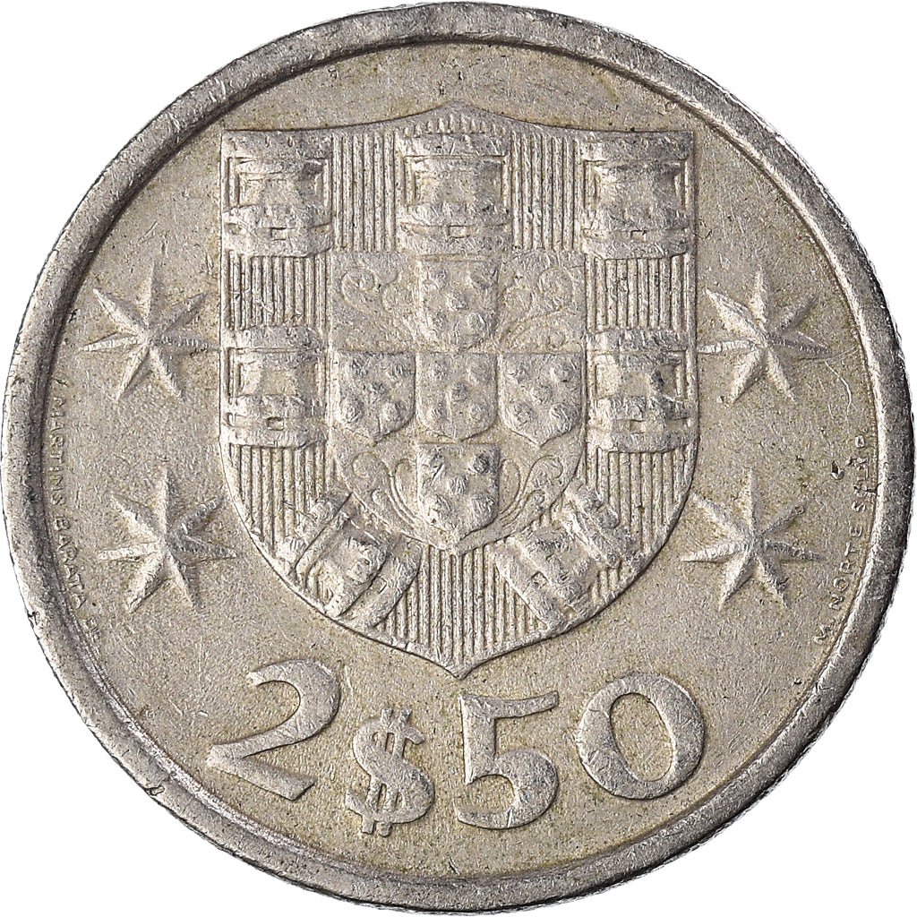 Coin, Portugal, 2-1/2 Escudos, 1983