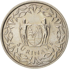 SURINAME, 25 Cents, 1976, KM #14, MS(63), Copper-Nickel, 20, 3.44