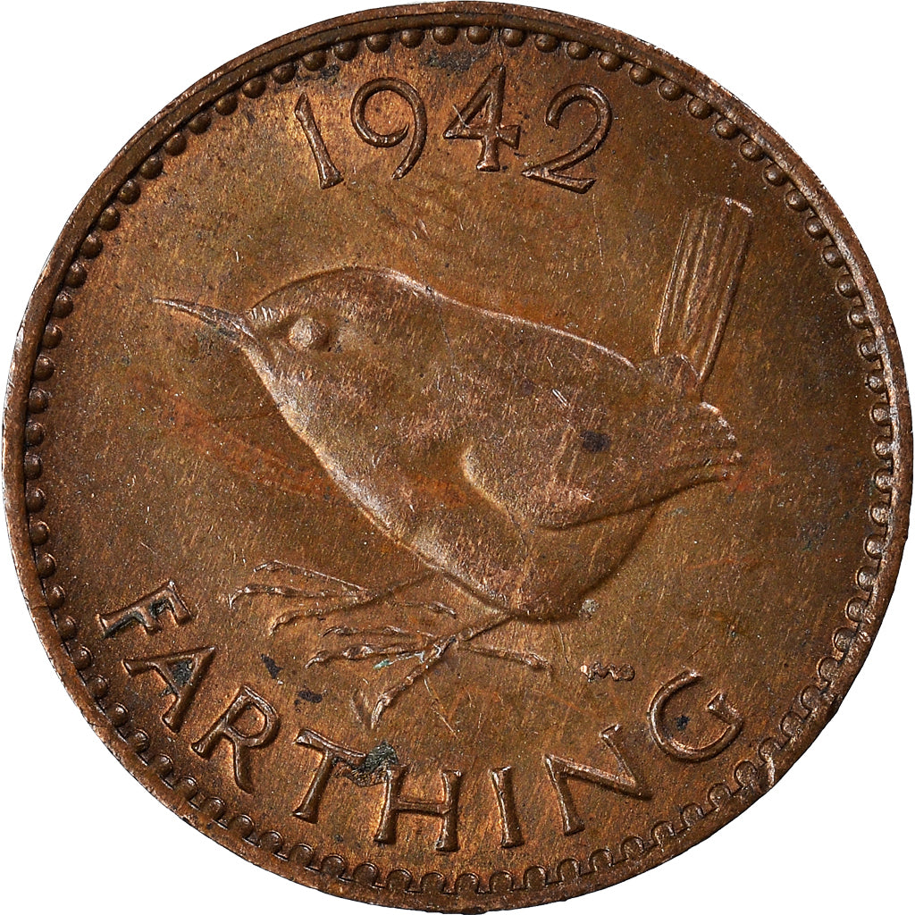 Coin, Great Britain, Farthing, 1942