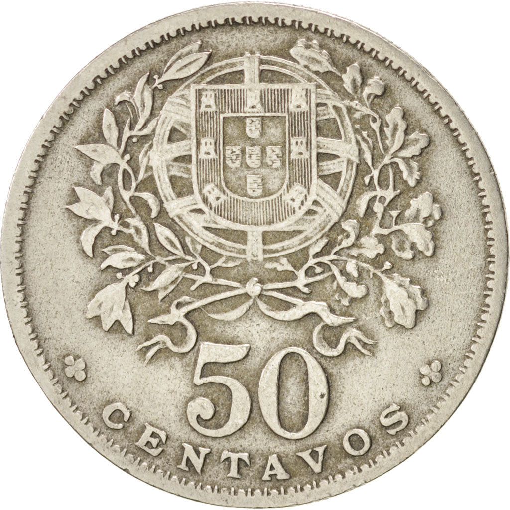 Coin, Portugal, 50 Centavos, 1956, VF(30-35), Copper-nickel, KM:577