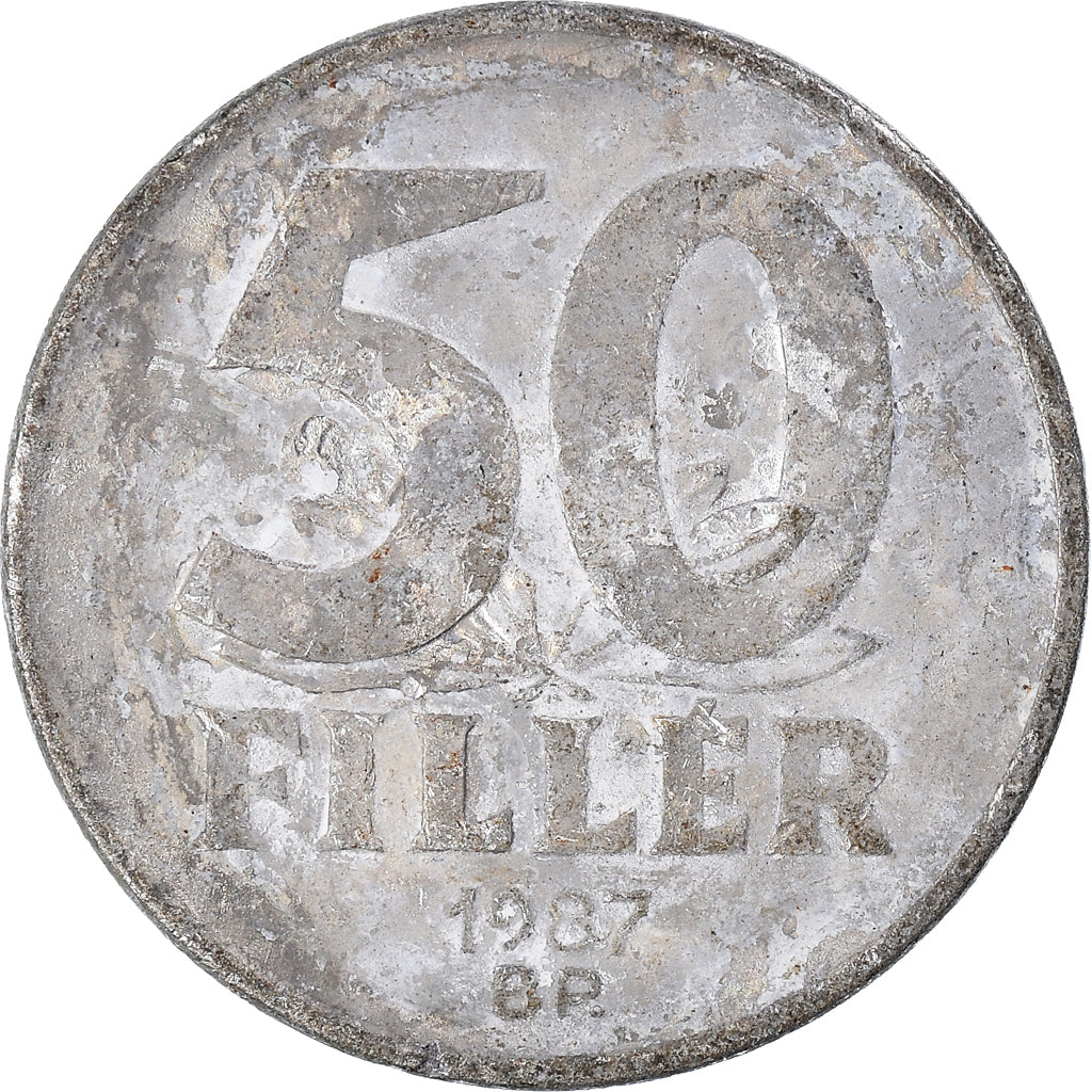 Moneta, Ungheria, 50 Fillér, 1987
