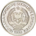 ALBANIA, 2 Leke, 1989, KM #73, MS(63), Copper-Nickel, 8.02