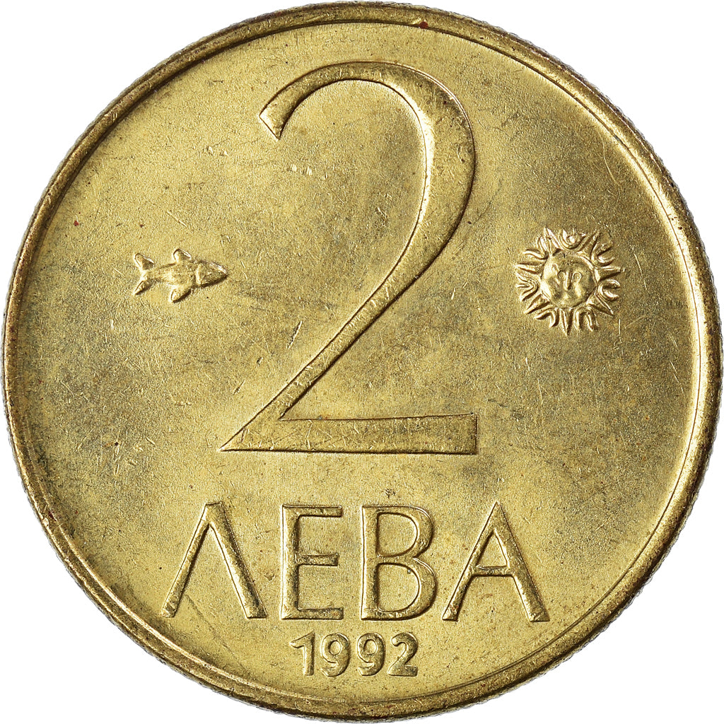 Münze, Bulgarien, 2 Leva, 1992