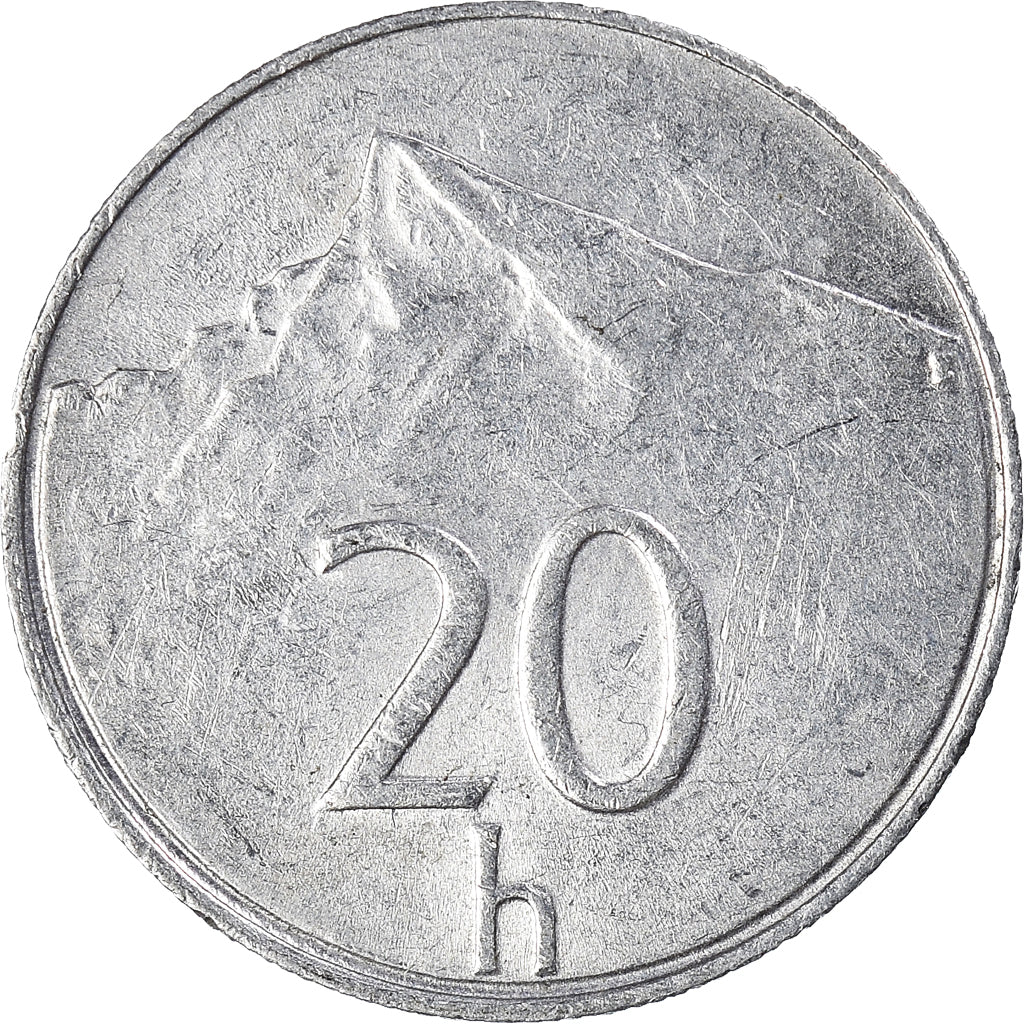 Münze, Slowakei, 20 Halierov, 1993