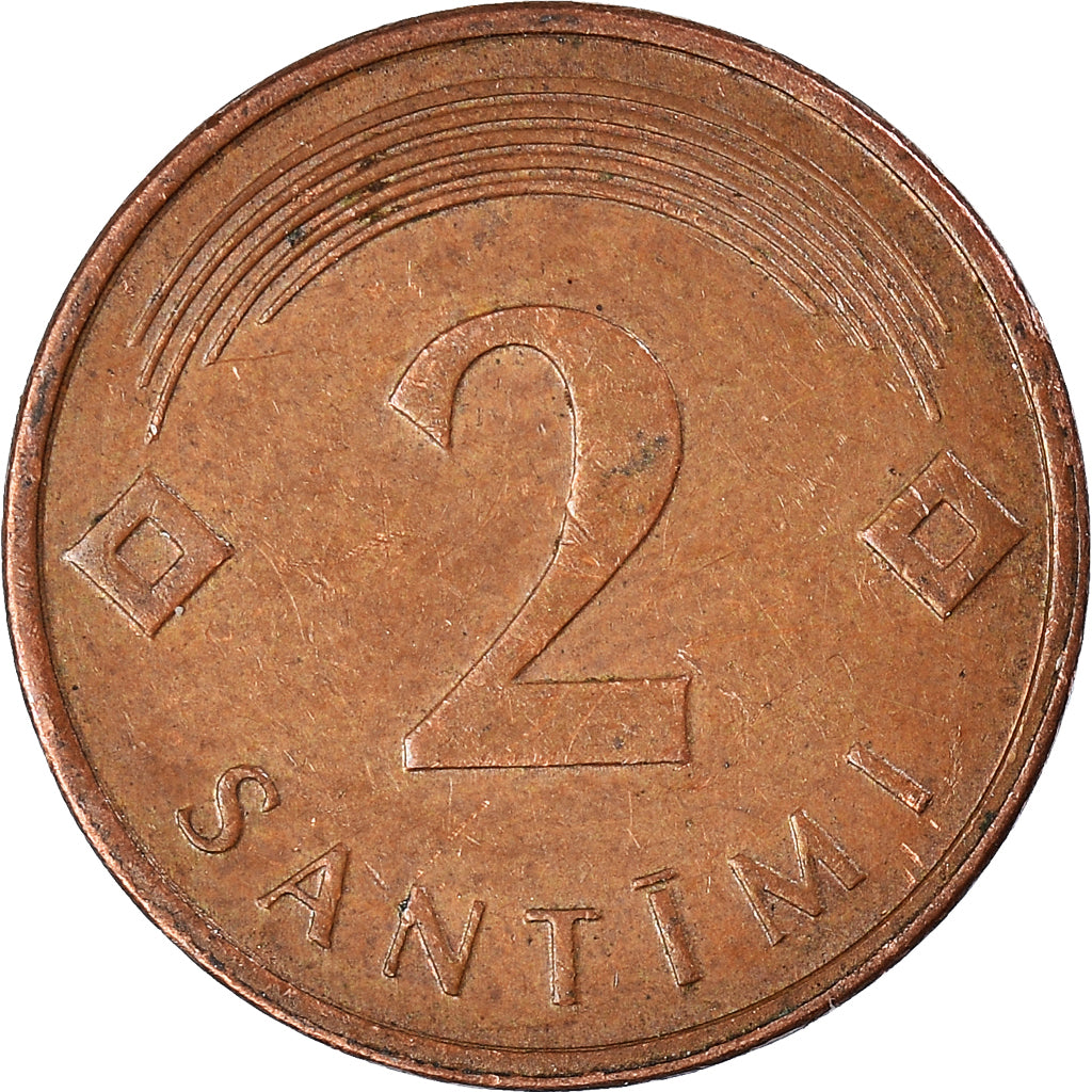 Monnaie, Lettonie, 2 Santimi, 2007