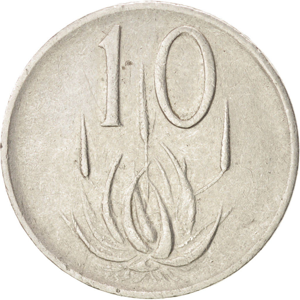 Coin, South Africa, 10 Cents, 1976, VF(30-35), Nickel, KM:94